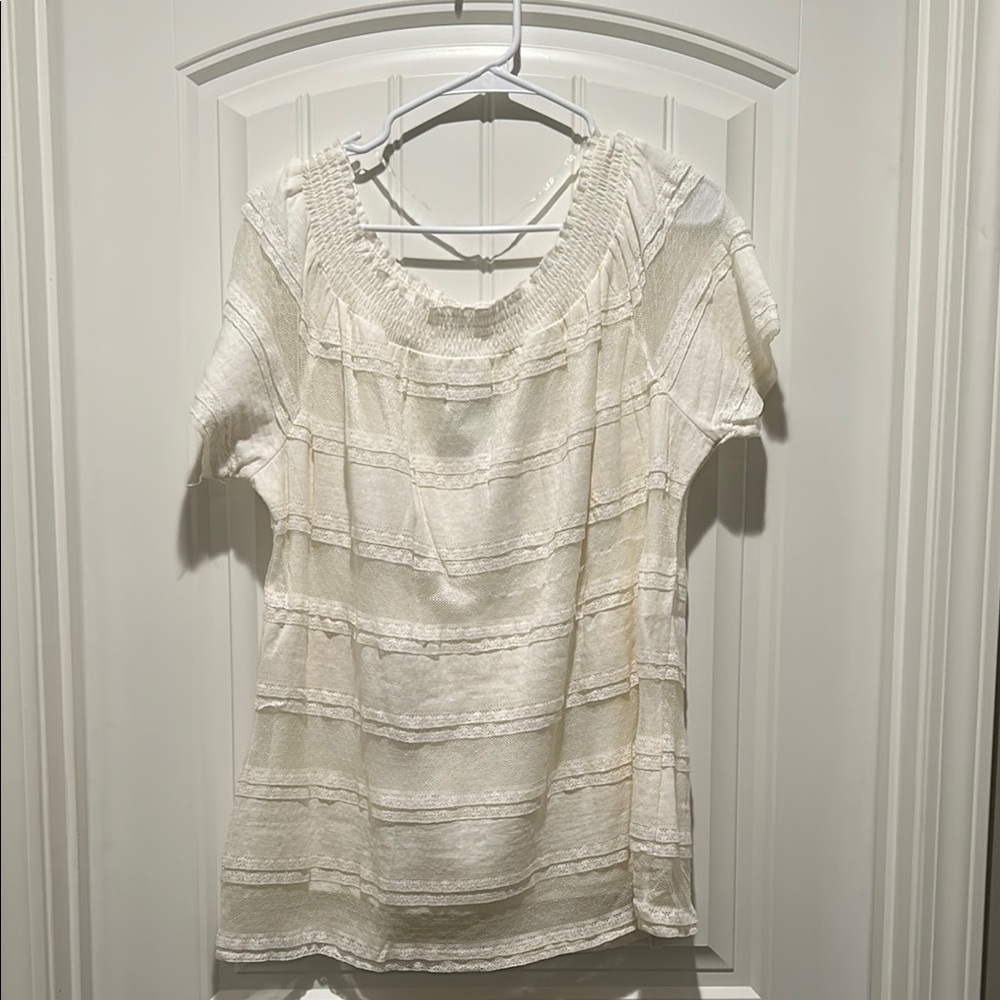Elegant White Women's Top